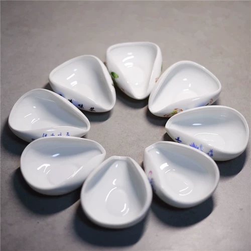 Рукопачный чай лотос Celadon Tea Lotus и белый фарфоровый чай, чайная ложка Керамическая кунг -фу чайные детали запчасти Специальное предложение бесплатная доставка
