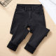 Plus velvet jeans women's elastic high waist skinny pants winter 2022 new thickened warm tight trousers