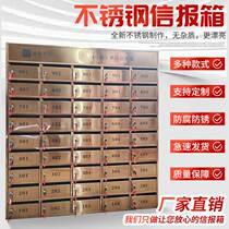Custom cell stainless steel letter case Dodoor smart letterbox hanging wall Villa Outdoor Rain Proof Box Milk box manufacturer