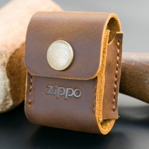 Suitable for zippo lighter steel clip leather case Zippo genuine leather first layer cowhide lighter case back clip handmade protective cover
