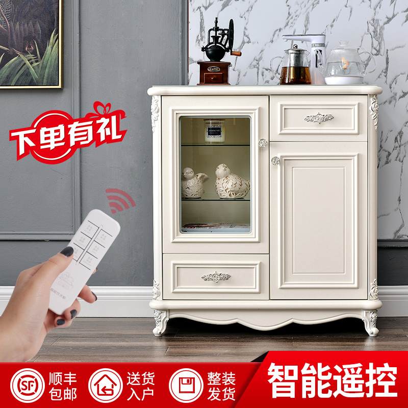 Dilang solid wood tea bar machine home automatic water European-style high-grade water dispenser under the bucket wine cabinet