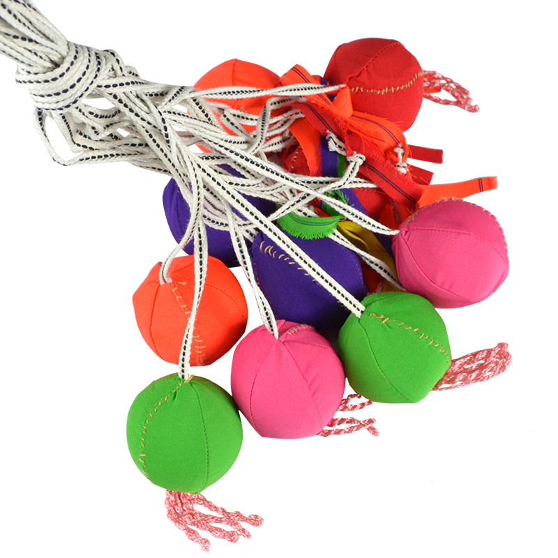 National sports back basket throw hydrangea Guangxi folk characteristics student sports in the examination of special high pole middle school examination hydrangea ball