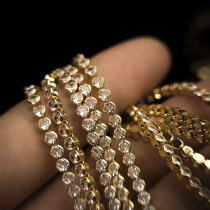 French embroidery round diamond chain handmade material embroidery accessories diamond chain 3mm chain embroidery beads can be used for nail art