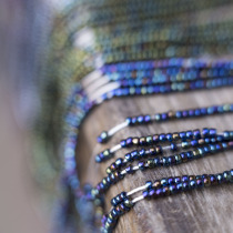 French embroidery material imported rice beads Japan Togby metal color series 1 5mm length string about 50cm