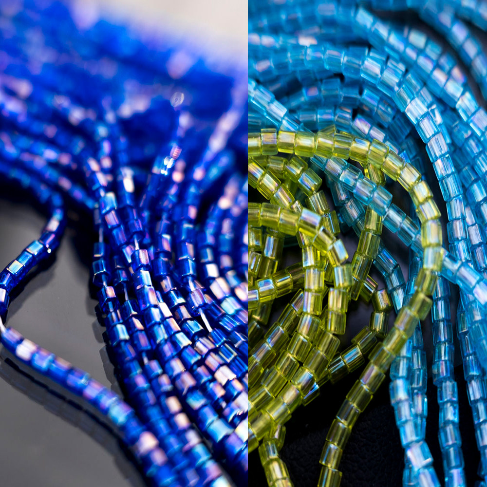 Method Embroidery Nail Beads Embroidery String Pearl Material Clothing Accessories Toho Dongbao 2mm Hexagonal Tube Pearl Oil Luster Series