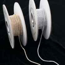 French embroidery Swarovski Austria imported Swarovski 1 8mm round diamond chain transparent nail