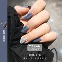 Nail Art Fall Colors Fashion Color Net Red Fog Indigo Nail Polish Nail 2019 Màu mới Màu xanh xám Sơn móng tay - Sơn móng tay / Móng tay và móng chân Bột tráng gương