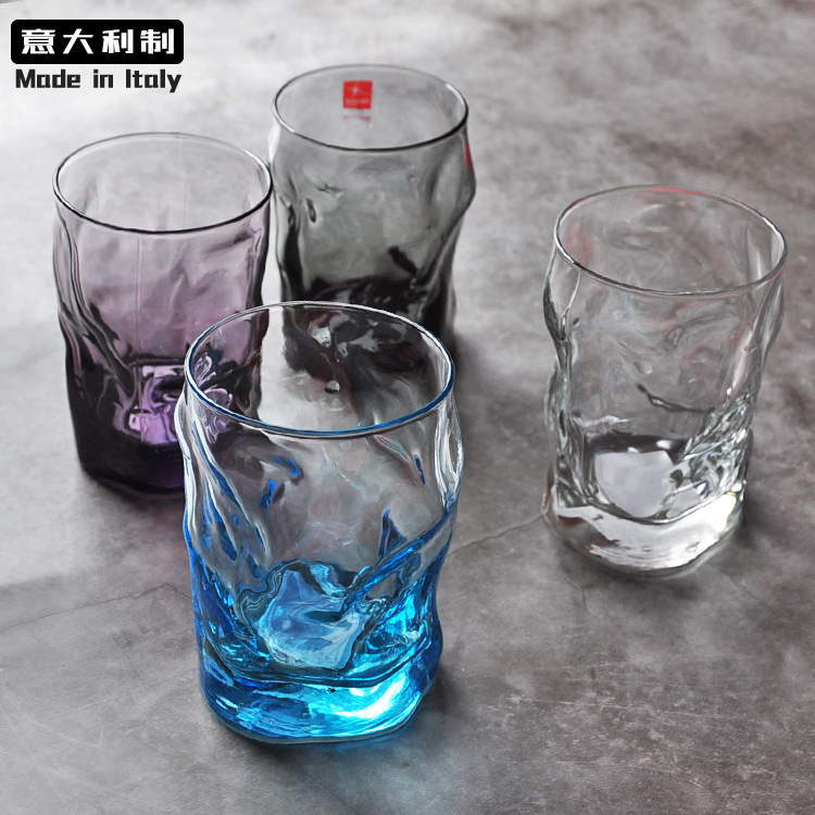 Creative Italy imported Pomioli black water cup Pastoral style color household teacup Juice milk glass