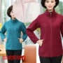 Phụ nữ trung niên phong cách mới, áo khoác cashmere, mùa thu và mùa đông, màu sắc rắn rỏi, cộng với áo len nhung, áo mẹ, tăng ngọn giản dị - Áo len áo kiểu nữ đẹp tuổi 30