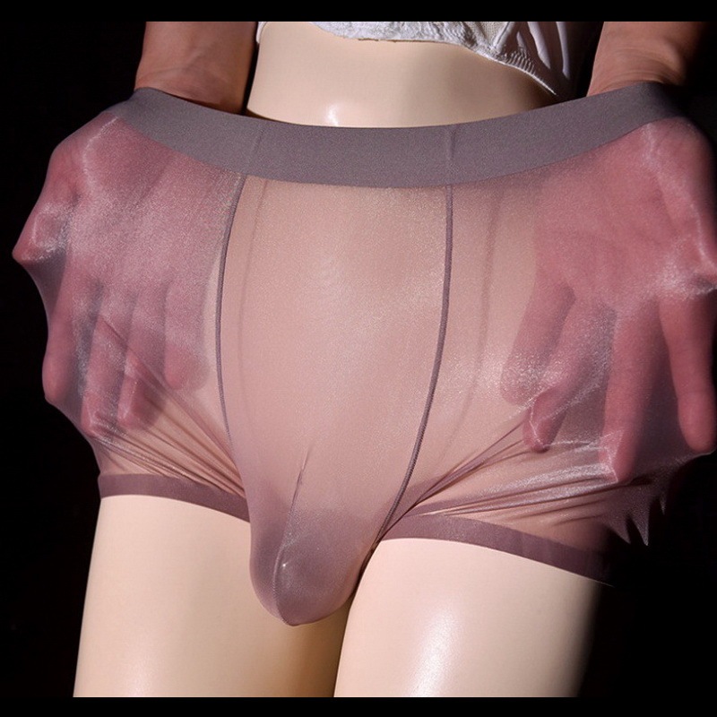 180 Pounds 0.01 Ultra-Thin Men's Underwear Large Size Ice Silk Boxer Briefs Stockings Shorts Silky Sexy Boxer Shorts 180 Pounds 0.01 Ultra-Thin Men's Underwear Large Size Ice Silk Boxer Briefs Stockings Shorts Silky Sexy Boxer Shorts