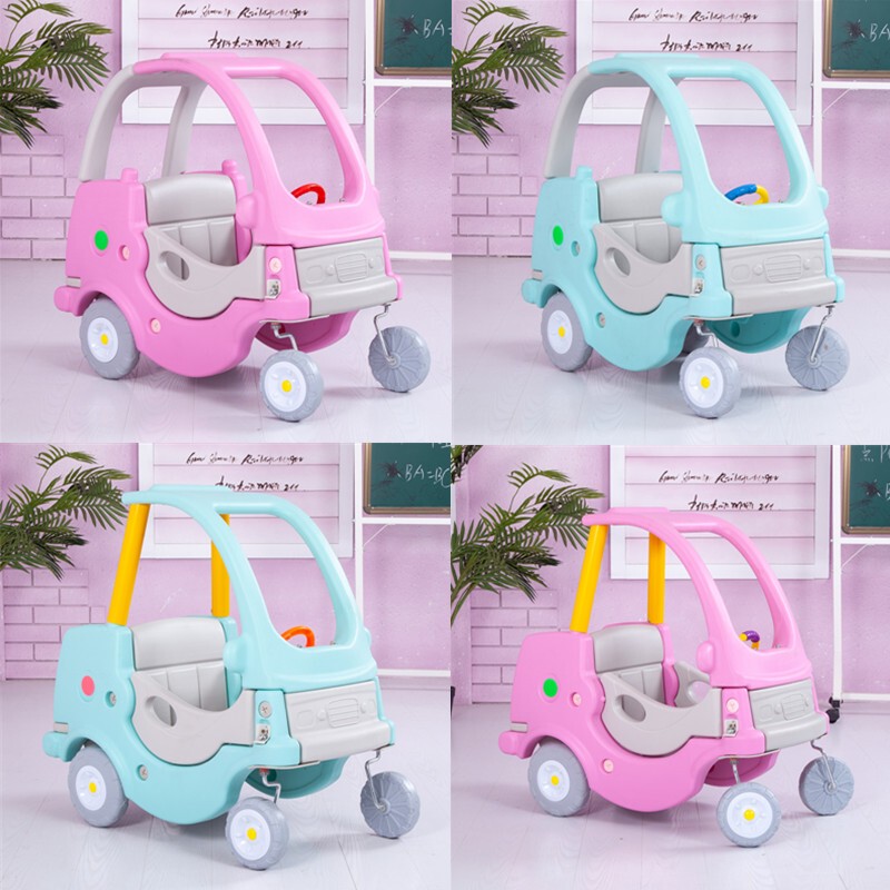 Naughty Castle Children's Play Plastic Toy Kindergarten Princess Car Small Rv Turtle Car Twisting Walker