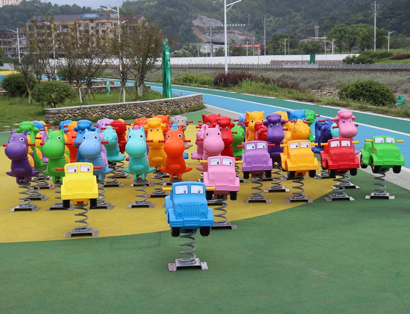 Kindergarten Outdoor Park Children Shake Horsery Outdoor Amusement Facility Double Spring Sewing Shake