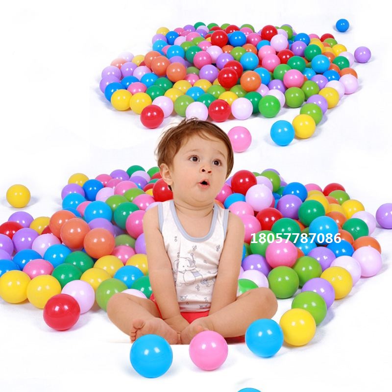 Naughty Castle Children Marine Polo Polo Ball Environmentally-friendly Thickened Playground Ball Pool Plastic Colorful Ball Toddler Toys
