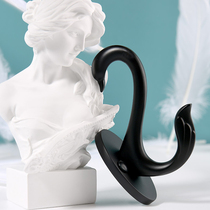Swans exempt from punching clothes cabinet hooks into door Xuanguan Nordic minimalist modern single creative punching hanging clothes hook