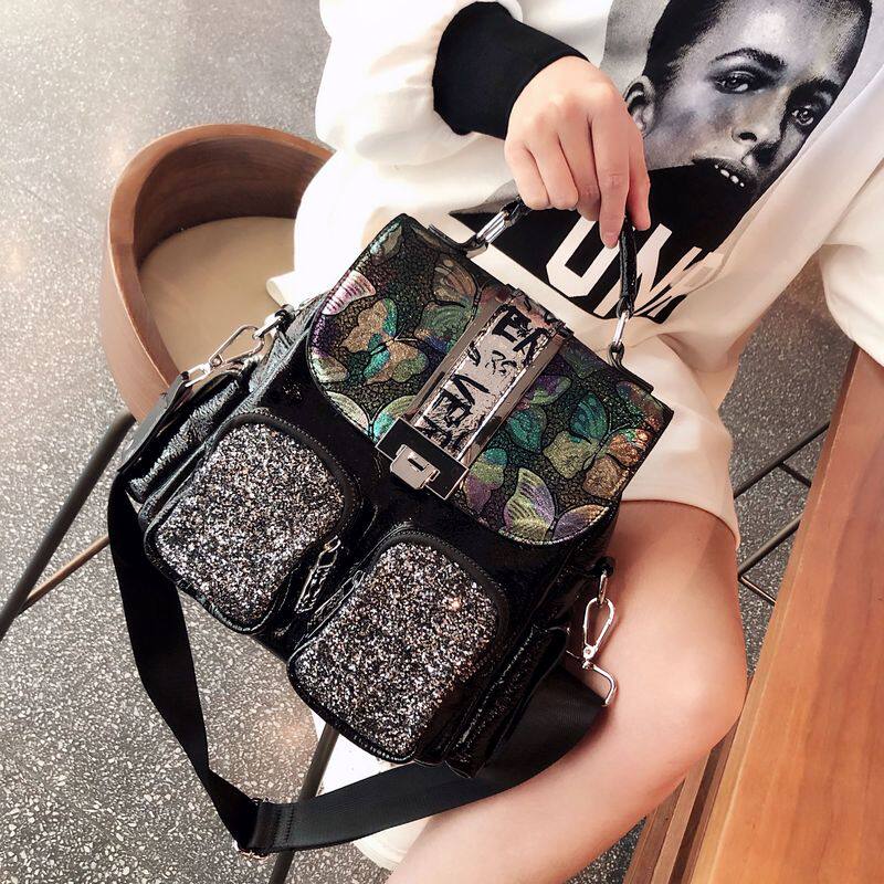 Tide Cards Superior Sense Double Shoulder Bag Woman 2022 New Fashion 100 hitch handbag Shoulder Bag Single Shoulder Diagonal Satchel Bag