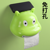 Toilet tissue box toilet sanitary carton toilet paper box creative household roll paper box children cartoon roll paper hanger