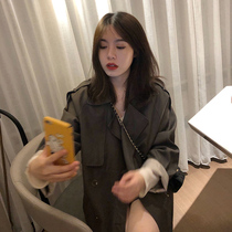 Via Vela windbreaker womens 2021 autumn popular loose and wild Korean version of the short section of the small wool windbreaker jacket