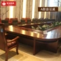 Bàn ghế văn phòng Quảng Châu bàn hội nghị gỗ lớn bàn làm việc đẹp