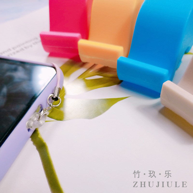 Mobile phone anti-dust plug applies Apple vivo Huawei OPPO beauty figure Xiaomi Android body dust resistant data plug bracket