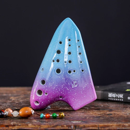 文笙 Три -тубка Ocarina Начальная игра Starry Sky Ocarina Sharked Tinity C и Middle Sound C и Plumb