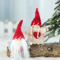 Christmas decorations Wool felt Santa Little Angel Christmas Tree decoration accessories Holiday decoration pendant