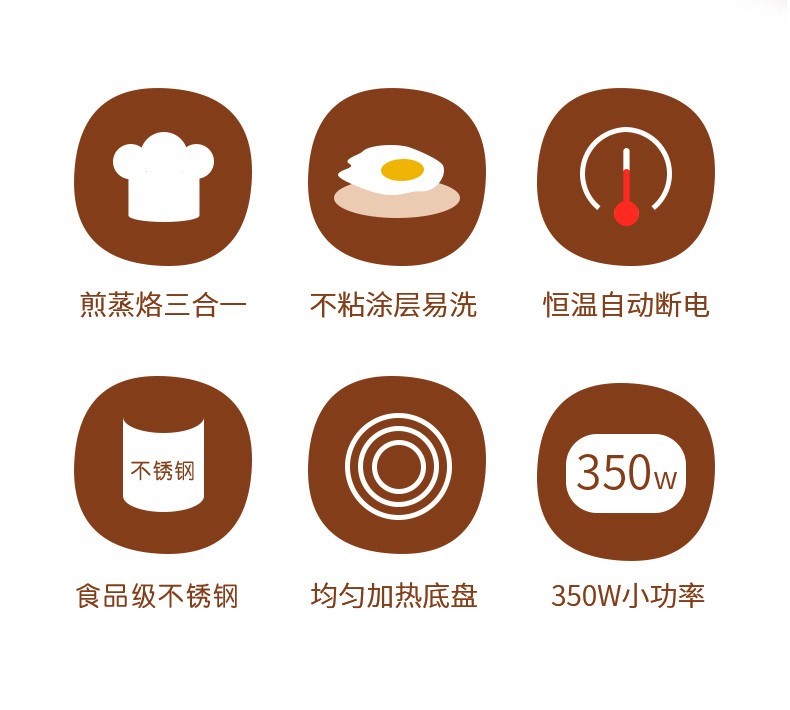 Mini cắm vào chảo rán nhỏ luộc trứng nồi bánh bao trứng không dính nồi đa năng nồi điện chiên sâu - Nồi trứng cách dùng nồi lẩu mini