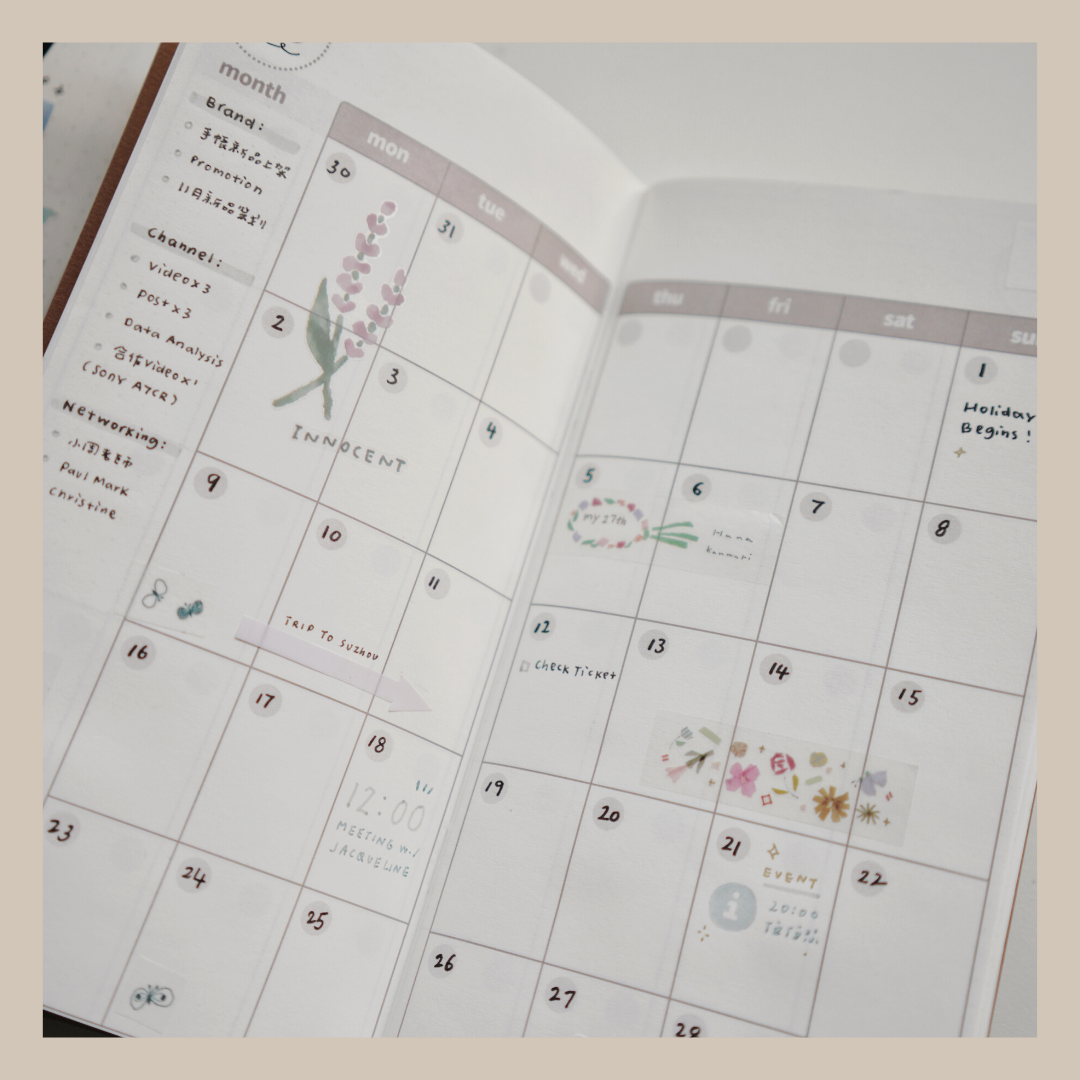 a.moment Yearly Planner (TN Regular Size)