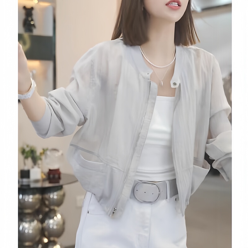 Summer Casual Sun Protection Short Jacket 2026 New Style Chanel-Inspired Thin Air-Conditioning Clothing Summer Outdoor Sports Sun Protection Clothing