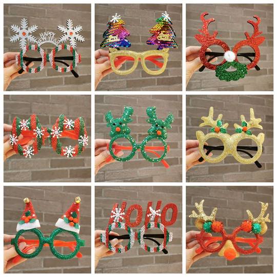 Children's Christmas Party Antler Decorative Glasses