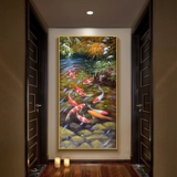 5D Diamond Painting Nine -Рыбка картинная крыльца Вертикальная версия гостиной Diamond Emelcodery 2020 Новая каменная живопись Полная бриллиантовая кросс