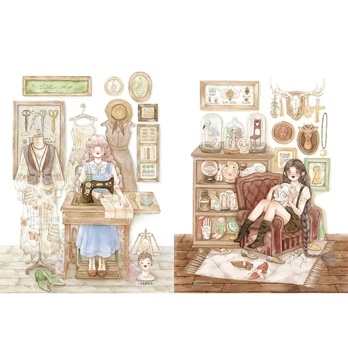 Музей девочек Близнецов: Техника акварельной ретро -персонажа Лулу поставляется с 48 постами из 48 наклеек в электронных черновиках & Ldquo; Fresh System & rdquo; и & ldquo; Diablo & rdquo;