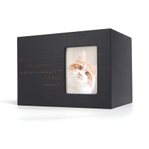(Laser Engraving Customized section) Pet Bone Ash Box Kitty Solid Wood Dog Animal Death Commemorative Jar Seal