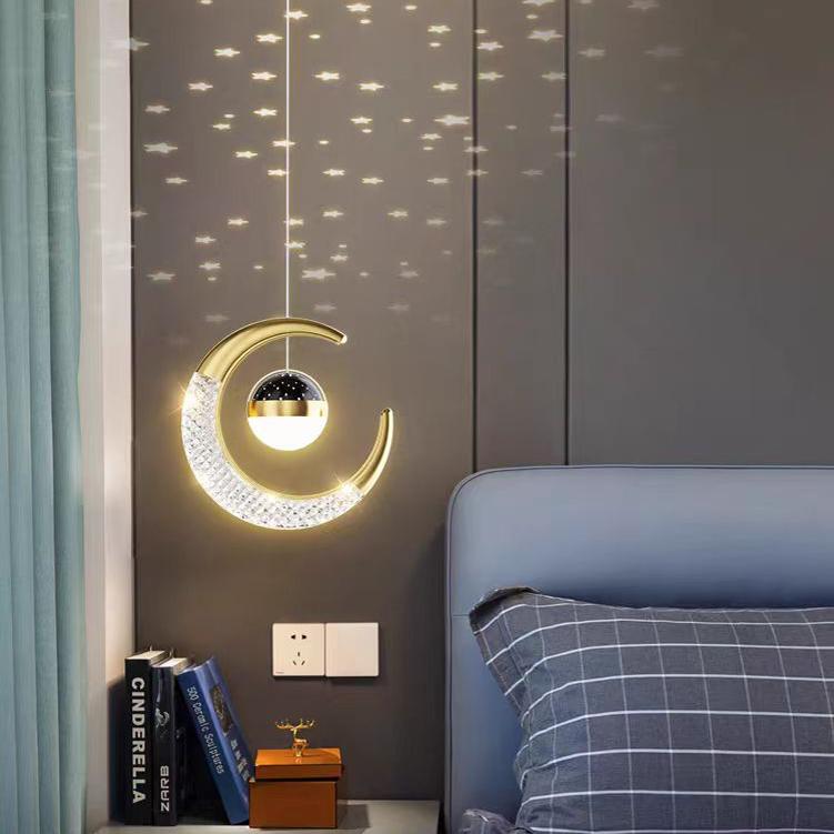 Bedroom Bedside Small Pendant Light with Long Cord, Simple Modern Creative Starry Sky Ceiling Light, Light Luxury Background Wall Light, Hallway Entrance Pendant Light Bedroom Bedside Small Pendant Light with Long Cord, Simple Modern Creative Starry Sky Ceiling Light, Light Luxury Background Wall Light, Hallway Entrance Pendant Light