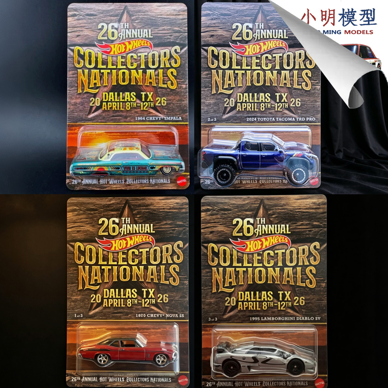 Hot Wheels Rlc 1/64 26Th Collector's Exhibition Jumping Impala Novass Tacoma Diablo Hot Wheels Rlc 1/64 26Th Collector's Exhibition Jumping Impala Novass Tacoma Diablo