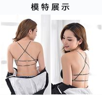 Wrapped chest beauty back sling Net red explosion with drill sexy bottom anti-light chest gathering with chest pad thick underwear