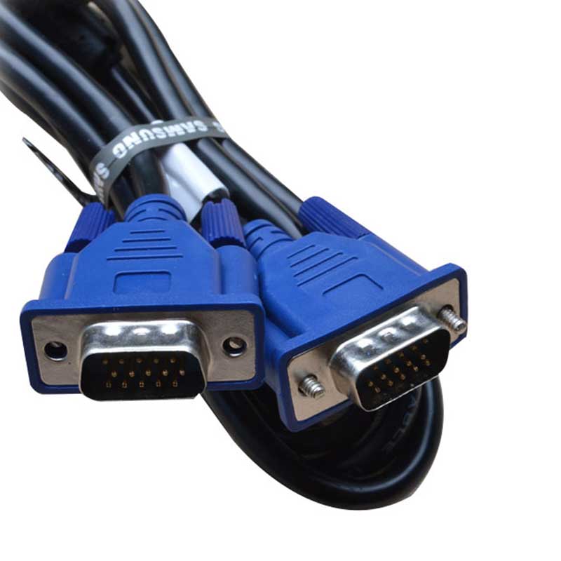 4 5 original installed VGA line 1 5 m 15 pin public for public 50-inch display All-pass VGA data line blue head