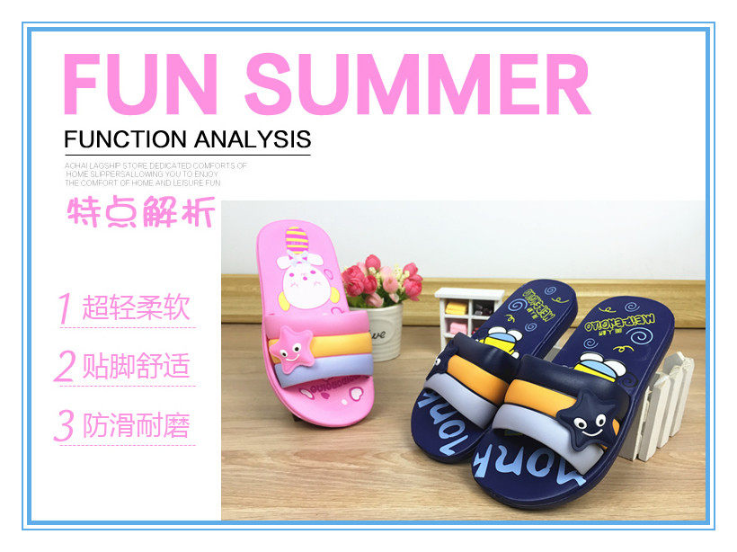 Pantoufles enfants en EVA pour été - semelle EVA - Ref 986669 Image 9