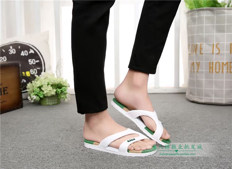 Dép trắng Nam giới Mùa hè Giới trẻ Xu hướng Thời trang Mang giày Bãi biển Đi du lịch Đơn giản Từ nam giới Dép và Dép sandal nam