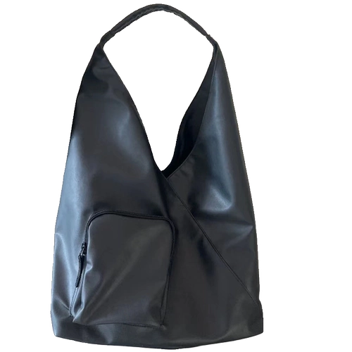 Японская полиуретановая вместительная и большая сумка на одно плечо, сумка через плечо