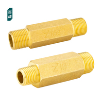 Brass thickened Hexagonal external teeth directly connected to the extended water pipe joint fittings 2 points 3 points 4 points 6 points