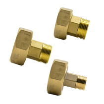 Hundred war valve brass inner and outer wire reduced diameter living connection water heater hot and cold water inlet pipe joint 32 turns 25 20 15