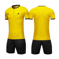 Soccer referee suits suit men and women sports equipment breathable imprint clothing custom short sleeve shorts match referee clothes