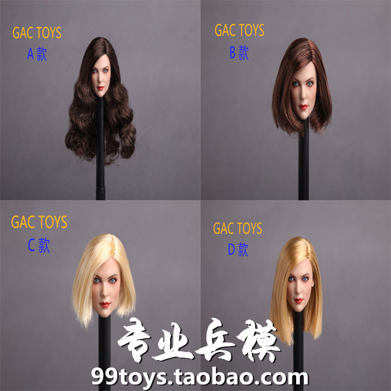 GACTOYS GC006 1 6 European and American Sexy Beauty Head Sculpture ABCD Co 4 Spot