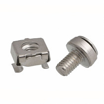 M5M6 nickel plated crown screw 16 snap nut 12 black cabinet nut 304 stainless steel flat head screw