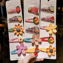 Korean version of the childrens hair clip cute hair accessories set
