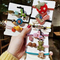 Shake sound little ancestor leather case Korean version cute simple hair ornaments Childrens head rope bracelet dual-use rubber band female small hair rope