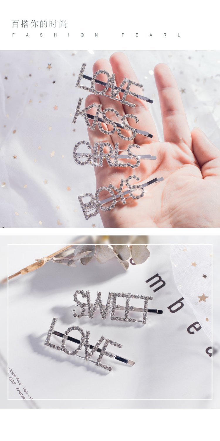 Hàn Quốc từ clip lớn rhinestone đơn giản kẹp tóc cộng với clip tóc dài bangs clip gãy tóc thẻ đầu clip phụ kiện tóc - Phụ kiện tóc trâm cài cổ trang