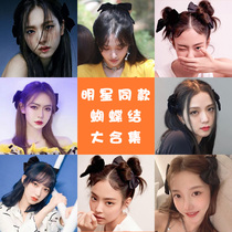 Jennie Jin Zhixiu same big bow spring hairclip does not hurt hair headwear hair card top clip hair accessories side clip