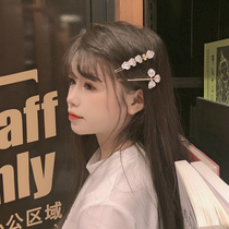 Flash Diamond word bangs hairclip Korean temperament hipster rhinestone frog buckle clip girl side clip top clip hairpin