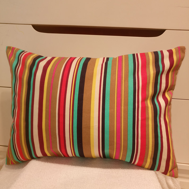 Sofa hình chữ nhật ôm gối gối đệm tựa lưng không có lõi dải gối tất cả các sọc bông tùy chỉnh gối để ghế sofa